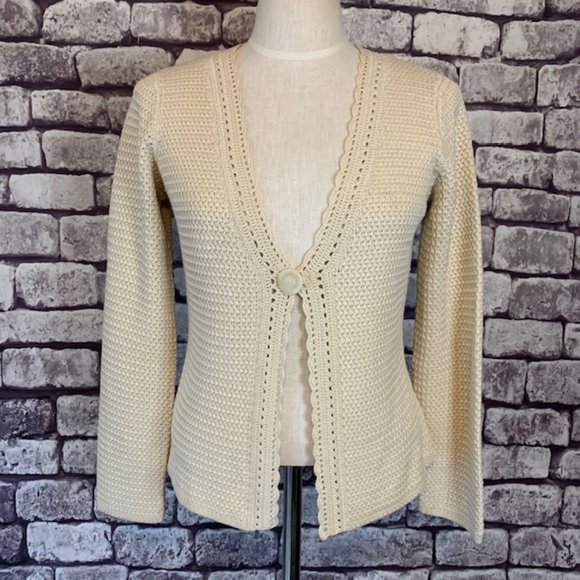 Talbots Sweaters - Talbots Collection Beige Knit Sweater Size Small